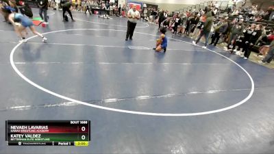 105 lbs Quarterfinal - Nevaeh Lavarias, Hawaii Wrestling Academy vs Katey Valdez, Betterman Elite Wrestling