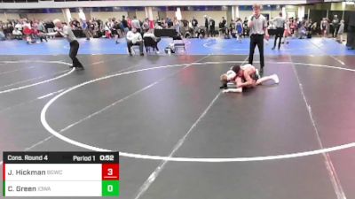 7th - 8th grade - 138 Cons. Round 4 - Jaiden Hickman, Big Game Wrestling Club vs Cael Green, Iowa