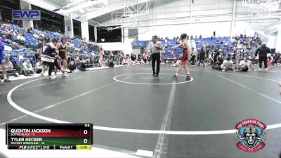 115 lbs Placement (4 Team) - Quentin Jackson, Slyfox Black vs Tyler Hecker, Victory Wrestling