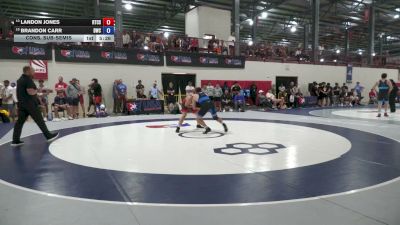 86 kg Cons. Sub-semis - Landon Jones, Regional Training Center South vs Brandon Carr, Diplomat Wrestling Club
