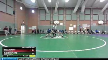 130 lbs Cons. Semi - India Torres, Everett (Girls) vs Sadie Maynard, Everett (Girls)