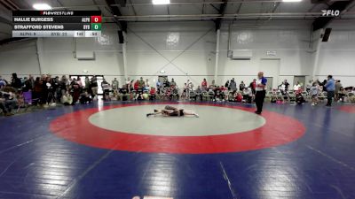 75 lbs Rr Rnd 3 - Hallie Burgess, Alpha Elite ES vs Strafford Stevens, Backyard Brawlers Black ES