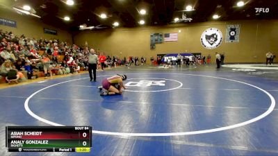 135 lbs Quarterfinal - Analy Gonzalez, Righetti vs Asiah Scheidt, Nipomo