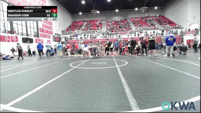 170-184 lbs Rr Rnd 2 - Makylan Stanley, Watonga Youth Wrestling vs Branson Cobb, Elk City