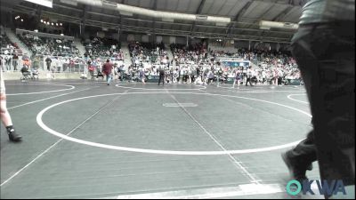 61 lbs Round Of 16 - Bree Johnson, Standfast vs Trent Korb, Vinita Kids Wrestling
