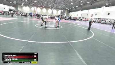 138 lbs Cons. Round 2 - Hayes Mcneill, Deer Creek (ED) vs Trevor Beyer, Newton HS