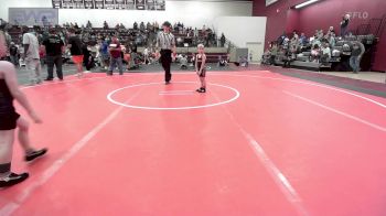 46 lbs Consi Of 4 - Huxley Hiner, Pawnee Peewee Wrestling vs Baker Johns, Perry Wrestling Academy