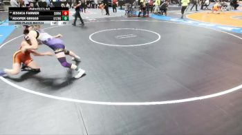 G115-5A 3rd Place Match - Jessica Farmer, Coronado Girls vs Kooper Griggs, Littleton High School Girls