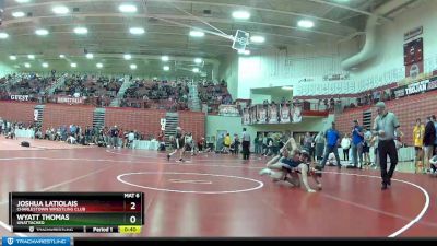 126 lbs Cons. Round 2 - Wyatt Thomas, Unattached vs Joshua Latiolais, Charlestown Wrestling Club