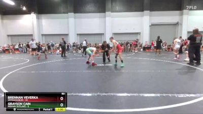 90 lbs Round 5 (10 Team) - Brennan Veverka, Untouchables vs Grayson Cain, Indiana Outlaws