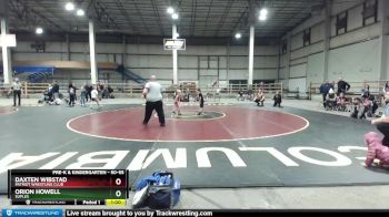 50-55 lbs Round 3 - Daxten Wibstad, Patriot Wrestling Club vs Orion Howell, Suples