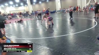 106 lbs Round 4 (6 Team) - Colin Broxterman, Ohio Titan Gold vs Benjamin Mitts, Head Hunters Wrestling Club