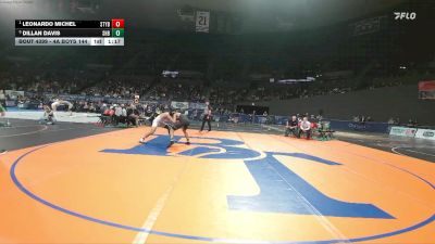 4A Boys 144 lbs 1st Place Match - Leonardo Michel, Stayton Boys vs Dillan Davis, Sweet Home Boys