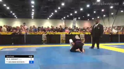 MICHAEL C. WRIGHT vs THOMAS AQUINAS BOESEN 2022 World Master IBJJF Jiu-Jitsu Championship