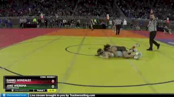 D2-125 lbs Cons. Round 1 - Jake Wiersma, Coopersville vs Daniel Gonzalez, Ferndale