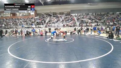 155 lbs Quarters - Alexandra Peato, Roosters Wrestling Club vs Bailey Parker, NWWC