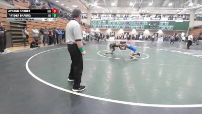 106 lbs Quarterfinal - Aydann Correa, Brawley vs Ryder Bareng, Mar Vista