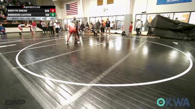 120 lbs Consolation - Bentyn Snead, Barnsdall Youth Wrestling vs Emerson Luxton, Raw Wrestling Club