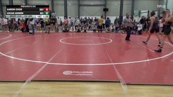 130 lbs Consi Of 4 - Aaron Cook, Houtzdale vs Lucas Jansen, Dallastown