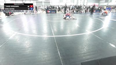 U20 Women - 62 lbs Champ. Round 2 - Paige Gershmel, MT vs Cora Hayes, TX