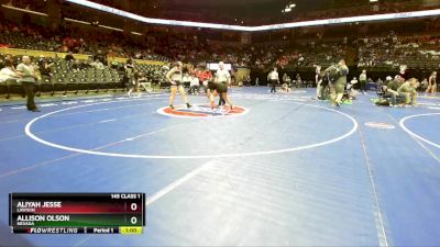 145 Class 1 lbs Cons. Round 2 - Aliyah Jesse, Lawson vs Allison Olson, Nevada