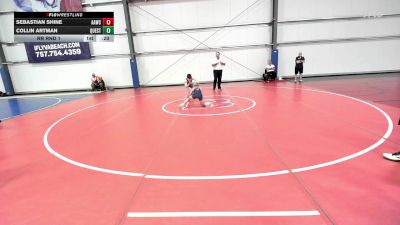 85 lbs Rr Rnd 1 - Sebastian Shine, All-American Wrestling Club MS vs Collin Artman, Quest School Of Wrestling MS