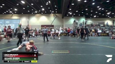 117 lbs Round 1 (6 Team) - Richard Rogers, Indiana Outlaws White vs Zach Drugach, Mi Mafia Black