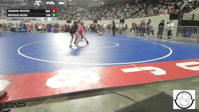 113 lbs Consi Of 16 #1 - Hannah Woods, Duncan Lady Demons vs Brynlie Hicks, Coweta