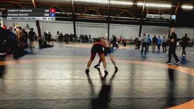 122 kg Rr Rnd 3 - Camryn Gresham, Lakota East vs Phoebe Bishop, Crown City Wrestling Club