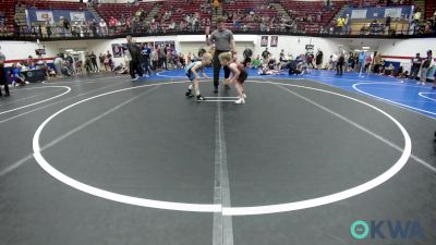 46 lbs Consi Of 16 #2 - Brylen Buckner, Weatherford Youth Wrestling vs Wyatt Adkisson, Division Bell Wrestling