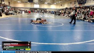 106 lbs Cons. Round 4 - Allen Krenik, Scott West vs Jackson Stensrud, Mankato East