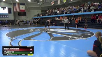 JV-9 lbs Round 2 - Tyson Scherbring, West Delaware, Manchester vs Kaleb Coon, Mount Vernon