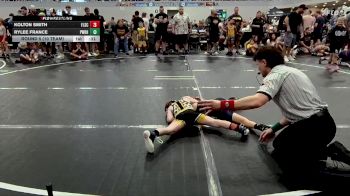 56 lbs Round 5 (10 Team) - Kolton Smith, Florida Scorpions vs Rylee France, Powerhouse