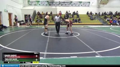 133 lbs Champ. Round 1 - David Saenz, Mt. San Antonio College vs Trevor Bass, Victor Valley College