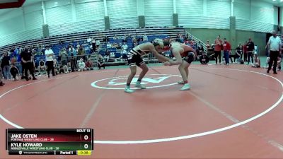 160 lbs Round 5 (6 Team) - Jake Osten, Portage Wrestling Club vs Kyle Howard, Noblesville Wrestling Club