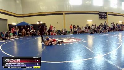 49 lbs Semifinal - Laken Warren, Castle Wrestling Club vs Cristiano Gutierrez, Bulldog Premier Wrestling Club