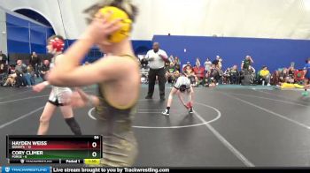 84 lbs Round 7 (10 Team) - Cory Climer, Forge vs Hayden Weiss, Bandits