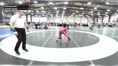 85 lbs Consi Of 16 #1 - Donovan Peno, RI vs Vincent Kapral, NJ