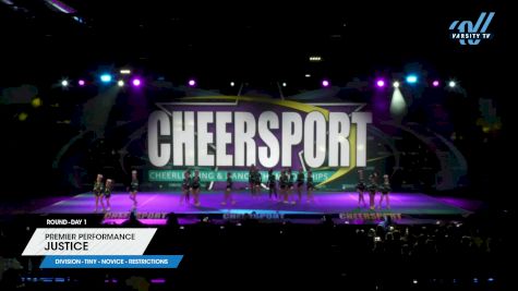 Premier Performance - Justice [2024 L1 Tiny - Novice - Restrictions Day 1] 2024 CHEERSPORT National All Star Cheerleading Championship