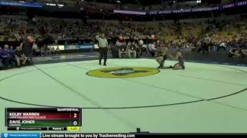 126 lbs Quarterfinal - Kolby Warren, Christian Brothers College vs Davis Joiner, Lebanon