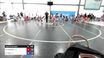 43 kg Rr Rnd 2 - Natalie Andrade, MGW Bittersweet Mint vs Harper Kalo, Michigan Rev Girls Blue