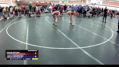 140 lbs Quarterfinal - Dylen Ritchey, Ralston High School Wrestling vs Sofia Hoegemeyer, Wrestling With Character