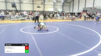 73 lbs 5th Place - Myryn Phillips, Mat Rats Rebooted vs Luciano Gil, Toppenish BadBoy