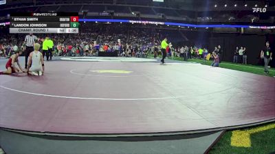 D1-132 lbs Champ. Round 1 - Ethan Smith, Brighton vs Landon Johnson, Oxford