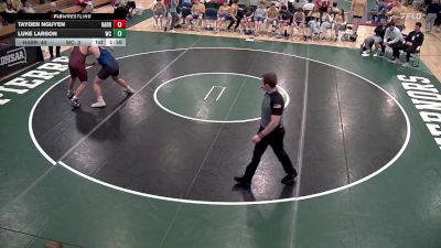 215 lbs Semis & 1st Wb (8 Team) - Luke Larson, West Central vs Tayden Nguyen, Harrisburg