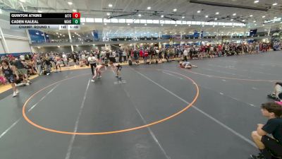 132 lbs Champ. Round 1 - Quinton Atkins, Unattached vs Caden Kaleal, West Geauga