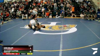 150 lbs Champ. Round 1 - Josh Biller, Ash. Edgewood vs Ghamari Clayton, Akron Svsm