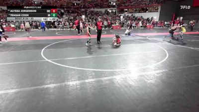 85 lbs Cons. Round 2 - Alyssa Jorgenson, Iowa-Grant Wrestling Club vs Teagan Cook, New Richmond