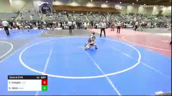 52 lbs Consi Of 8 #2 - Cooper Koegler, Legacy Elite WC vs Gavin Wells, Damonte Ranch Mustangs