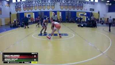 144 Blue Cons. Round 2 - Diego Melendez, University (Orange City) vs Sergio Declet, Lake Brantley Hs